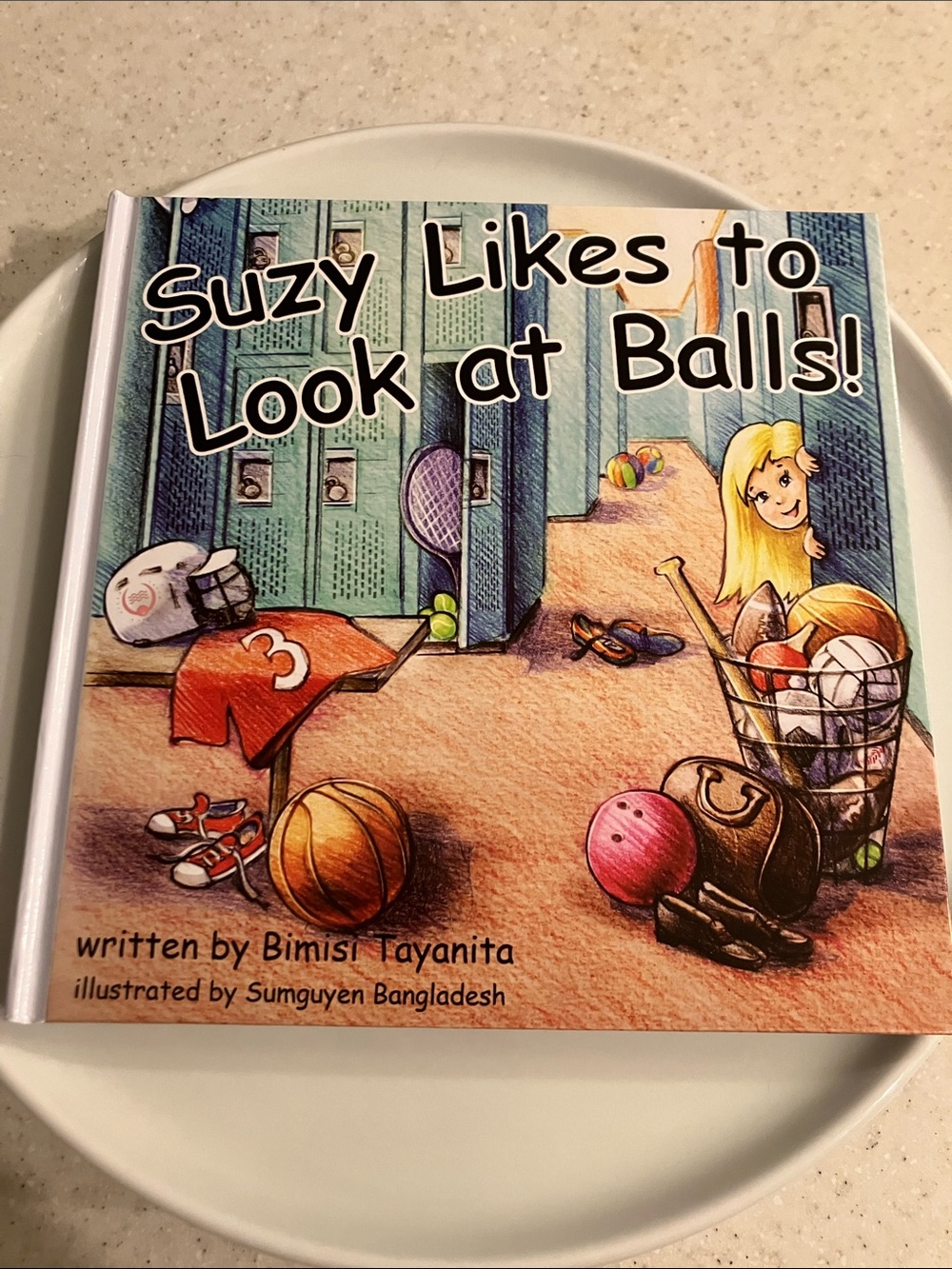 NWT Suzy Likes to Look at Balls! - Funny Punny - Hardcover